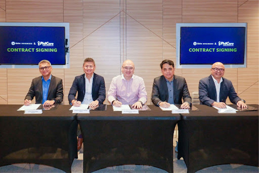 Globe Business and PhilCare contract signing.