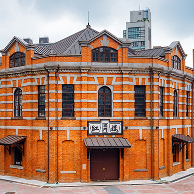 The majestic Red House landmark in Taiwan.