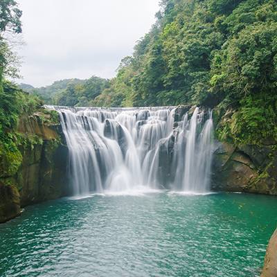 Photo of Shifen Falls, one of the fun, free things to do in Taiwan.