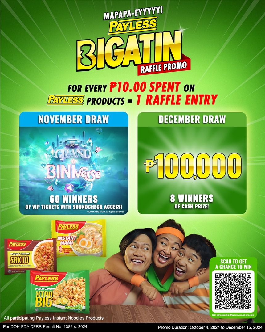 Promotional picture of Payless Bigatin Raffle Promo.
