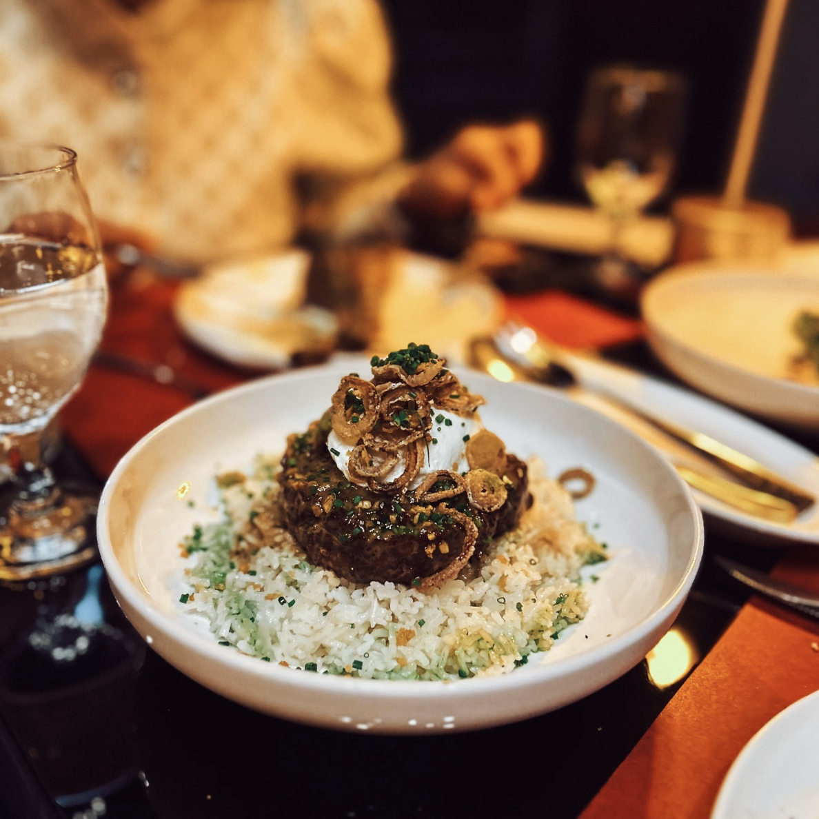 Burger Steak dish at Cava, Cebu