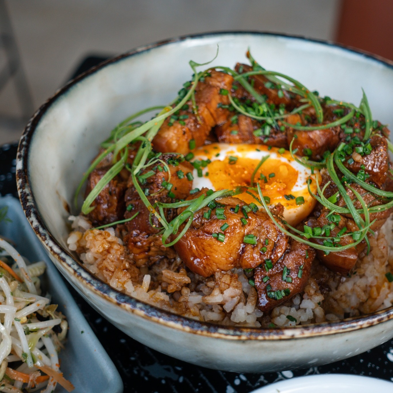 Braised pork bowl by Cur8 in Cebu