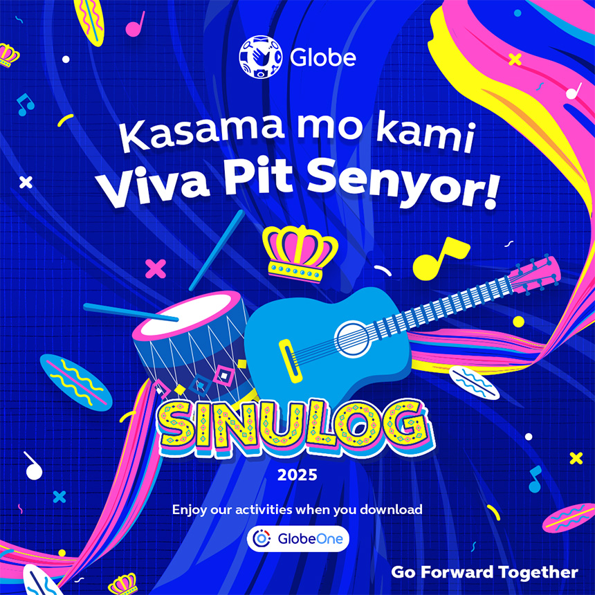 Globe x Sinulog Festival 2025 promo poster.